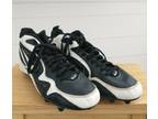 NIKE Black White Woodshed Football Cleats Men's Sports Shoes