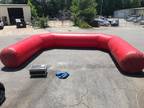 Inflatable Arch Red Event Display w/ Blower and Case 33' x