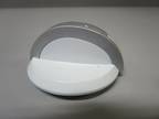 Whirlpool Washer Timer Knob, White & Silver (2" diameter)