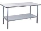 Hally Stainless Steel Table for Prep & Work 30 X 60 Inches