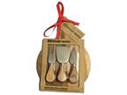 Cheese Tools Set 4 Pc Stainless Wood Handles Charcuterie