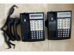2 Avaya Partner 18D Series Black Phones - Used
