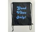 Drawstring Gym Sport Travel Backpack - Good Vibes Only