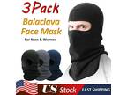 3Pack Full Face Ski Mask Balaclava Winter Thermal Fleece