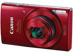 Canon Power Shot ELPH 190 IS Digital Camera (Red) Brand New