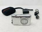 Silver Nikon Coolpix S3700 - 20.1 MP 8x Zoom Digital Camera