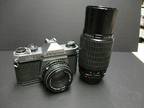 Pentax K1000 camera with 50mm f/2 lens
