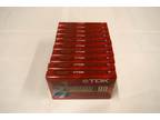 TDK Superior D90 Blank Audio Cassette Tapes Factory Sealed
