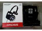 Koss Porta Pro On Ear Headphones with Case, Black & silver