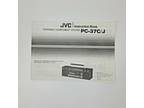 JVC Owner Manual~PC-V77 C/J Boombox Cassette Radio/System