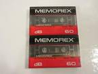 Memorex Db 60 X 2 New Sealed Blank Cassette Audio Tape
