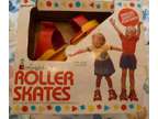 Vintage 1980s Colorforms Plastic Roller Skates Kids 6-12