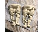 2 PC Vintage Pair of Decorative Bow Style Corbel Wall Sconce