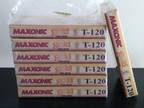 Maxonic Gold High Grade VHS Blank Tape Lot T-120 EP 6 hr LP