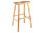 Winsome Satori 29" Tall Home Solid Wooden Counter Bar Stool