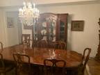 Dining Room Set 8 chairs plus Cabinet