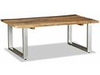 Rustic Industrial Coffee Table Solid Reclaimed Wood Side End