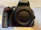 Nikon D D5200 24.1MP Digital SLR Camera - Black (Body Only)