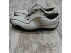 FOOTJOY Lo Pro Soft Spiked Golf Shoes White Tan Leather 97153