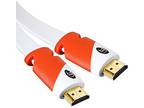 Flat HDMI Cable 30 ft - High Speed HDMI Cord - Supports