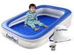 Ener Plex Kids Inflatable Travel Bed with High Speed Pump