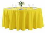 132" Round Tablecloths Polyester Table Covers Wedding Party