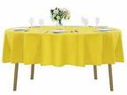 70" Round Tablecloths Polyester Table Covers Wedding Party