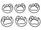 25 Count Shaped Paper Clips Paw Print Cat or Dog Gifts Desk