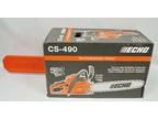 Echo CS-490 50.2 CC Gas Powered Chain Saw New in Box Motor
