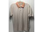 BOBBY CHAN Mens Size M Golf Polo Shirt Silk Blend Striped