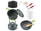 Eat Camp Camping Cookware Mess Kit for 1-3 Person Backpacking