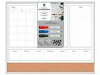 U Brands 16" x 20" 4N1 Magnetic Dry Erase Calendar Board -