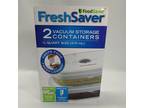 2 Food Saver 1/2 Quart Vacuum Seal Containers Meal Prep Deli
