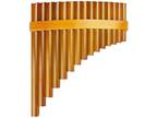 15 Pipes Brown Pan Flute G Key Chinese Traditional Musical