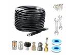 100FT Sewer Jetter Kit for Pressure Washer, Sewer Jetter