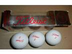 Vintage Titleist 384 Lady Golf Balls 3 balls number 2 in box