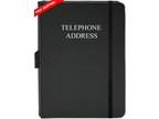 Address Book Hardcover Telephone and Address Book With Tabs
