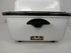 Nesco 4 Quart Roaster Oven White Metalwear USA vintage