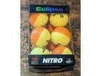 Nitro Eclipse 12-Pack TUTONE Color Golf Balls NEW OPEN BOX