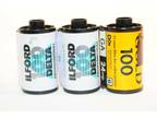 Three 3 rolls of expired 35mm film ILFORD Kodak good for