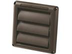 1 individual Deflecto Louvered Dryer Vent Cover Brown HS6B