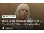 Four tickets for Billie Eilish in New Orleans 02/03/2022!