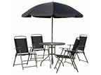 Outsunny 6pc Patio Dining Furniture Set with Included
