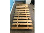 twin size bed frame wood