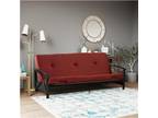 6" Thick Red Futon Mattress For Full Sized Futon Frame Couch