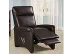 BLACK Recliner Chair 30" Lx32" Dx39" H Magazine Pockets