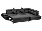 Brand New Black Sofa Sectional Sofa Bed futon (CHEAP)