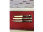 Set Of 3 Wusthof 4052/12 Steak Knives Solingen Germany
