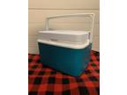 Rubbermaid Cooler Vintage Teal Lunch Box Ice Chest 5 Qt