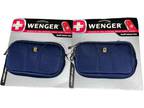 Wenger Swiss Army Blue Zip Around Small Camera Case Wrist